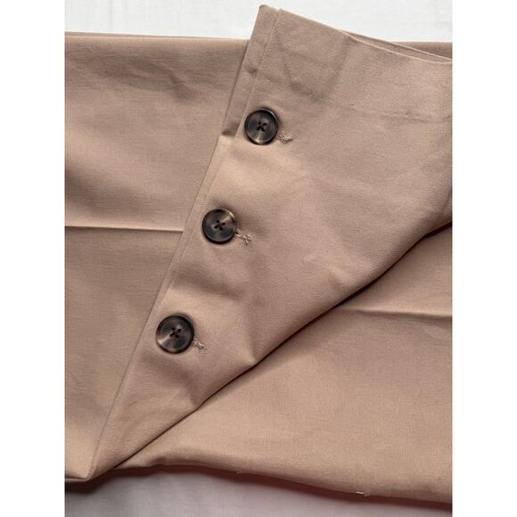 Isaac Mizrahi 18W Khaki Stretch Culotte Pants Elastic Waist Button Hem A375760 - Picture 12 of 16